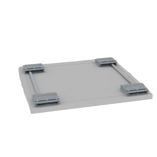 Reinforced Concrete Slab with Embedded Parts