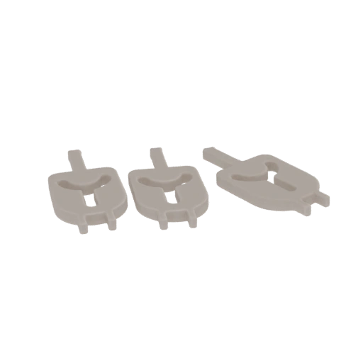 3D Printed Cable Clips (Set of 3)