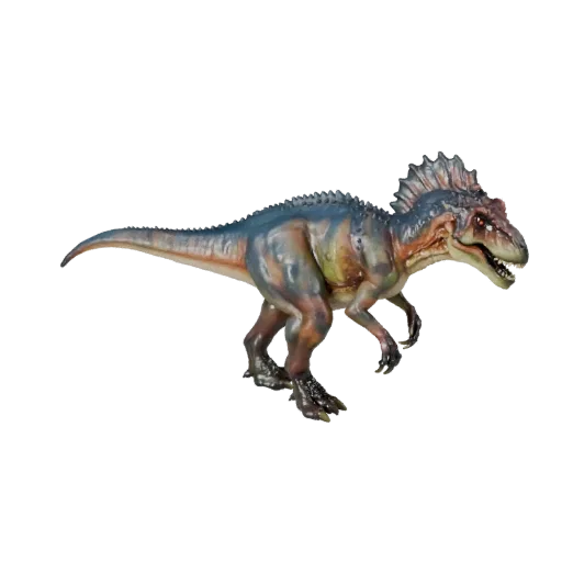 Spinosaurus 3D-Modell, Seitenansicht Wildtier-Rendering, Blender-fertiges Tier-Asset mit Schwanz-Gegengewicht, Klauensilhouet