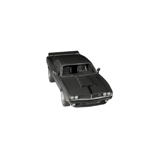 Modelo 3D de Coche Musculoso para Blender y Juegos - PBR Realista
