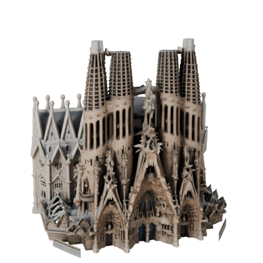 Modello 3D Sagrada Familia per Blender - Asset di Rendering