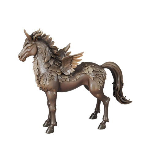 Modelo 3D de Pegaso Realista - Recurso PBR Rigged para Juegos | PBR