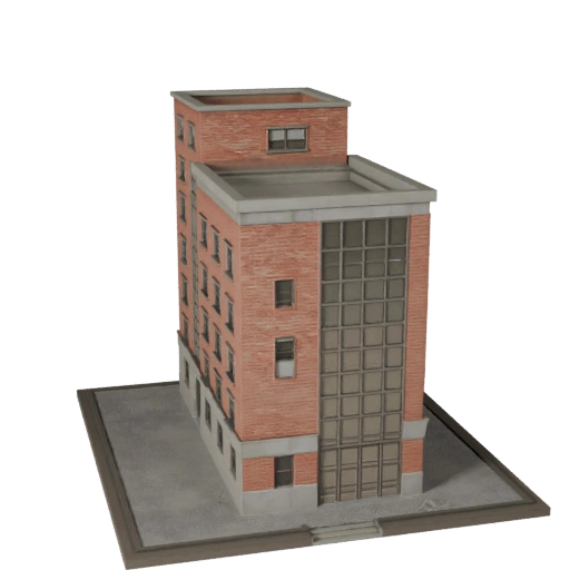 Modelo 3D de Casa de Praia para Unity - Ativo de Jogo para Arquitetura