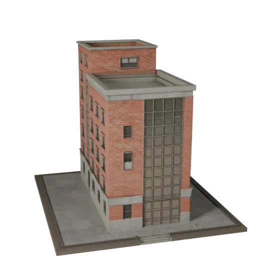 Beach House Unity-ready 3D model, Unity engine viewport, showing residential building materials and architectural detail