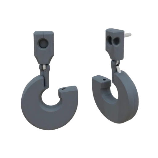 Hoop Stud Earrings print ready 3D model, front view studio render, showing earring form, surface, and scale cues.