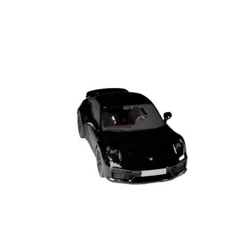 Modèle 3D de voiture de sport, vue studio en trois quarts, atout de véhicule prêt pour Blender avec lignes de carrosserie, vi