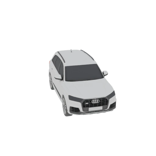White Audi Q7 4M Facelift 2022