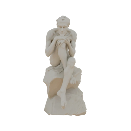 Seated Philosopher Statue