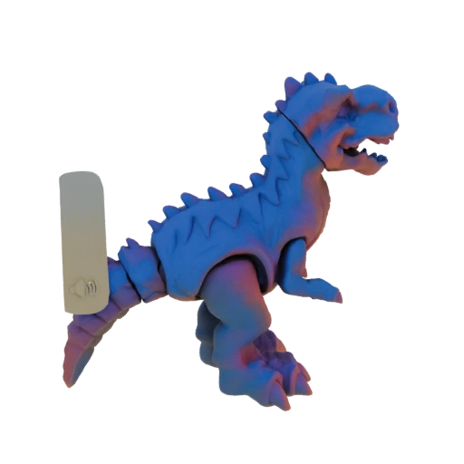 Blue and Pink Gradient Dinosaur Toy