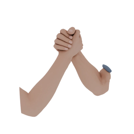 Arm Wrestling Match 3D Model