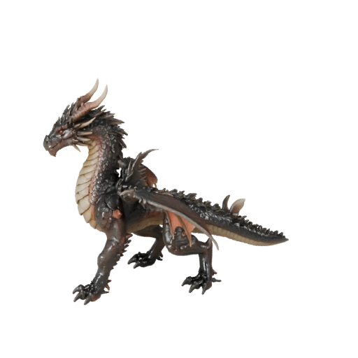 Dragon de Terre Réaliste 3D - Modèle PBR Riggué pour Jeux