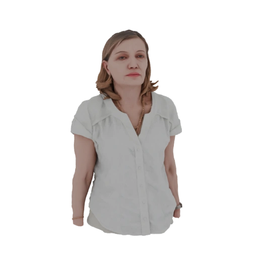 Woman in White Blouse