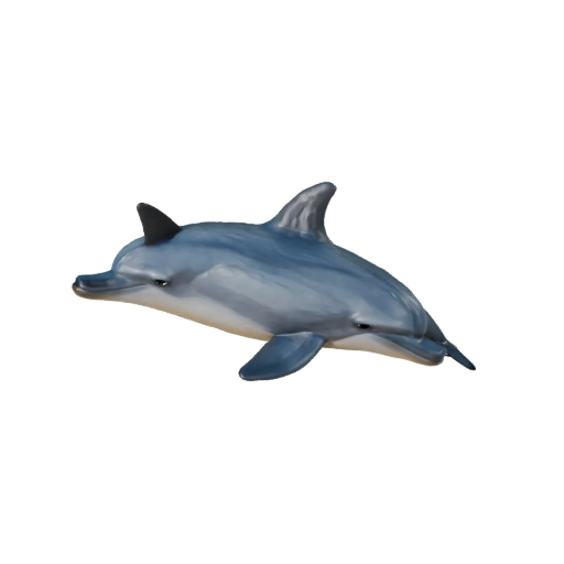Hoher Poly Großer Tümmler 3D-Modell - STL-Asset zum Drucken