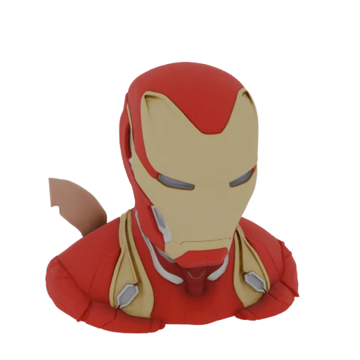 Iron Man Bust 3D Model