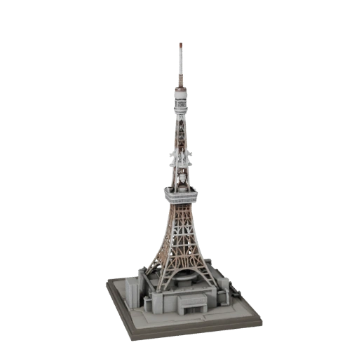 Modelo 3D de la Torre de Tokio para Blender - Recurso de Render para Arquitectura