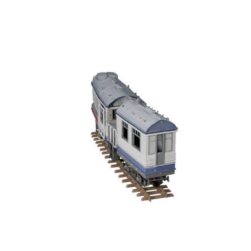 Dampflokomotive 3D-Modell für Blender - Realistisches PBR