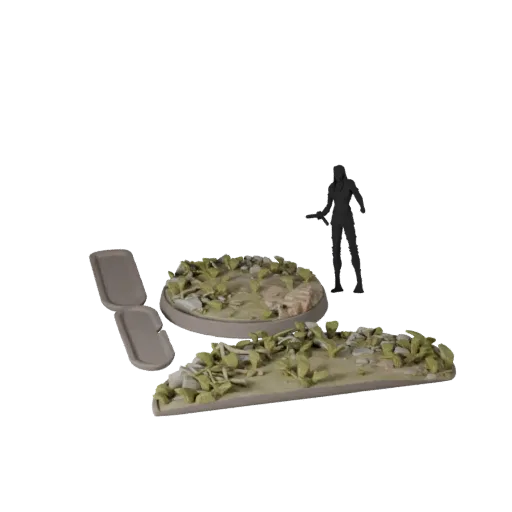 Forest Scenic Base collectible 3D model preview showing rim shape, studio close-up view, height and ground texture