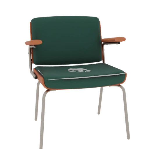 Retro Armchair with Bear Emblem