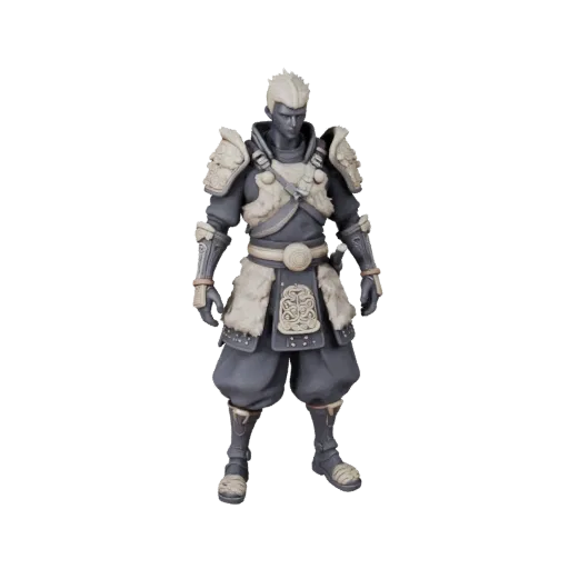 Cyberpunk Samurai Character Model - Rigged