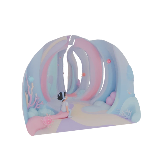 Whimsical Underwater Tunnel