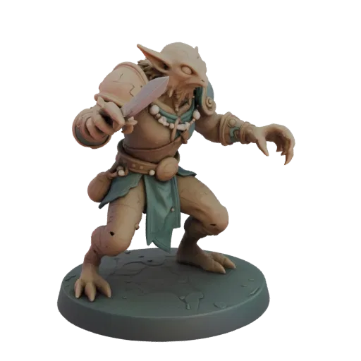 Fantasy Goldcrest Goblin Archer Miniature STL - Clawing