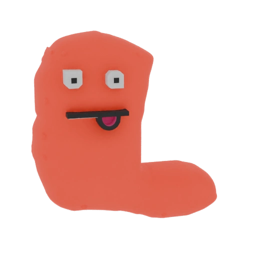 Goofy Blob Character 3D Model