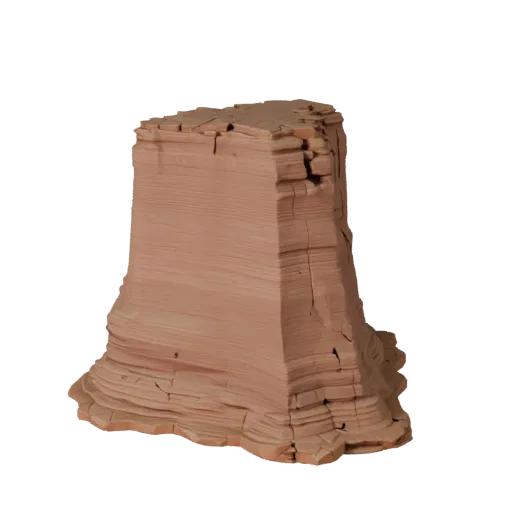 Canyon Pillar Set Modular 3D model, isometric modular kit view, showing stratified stone, dune ridges.