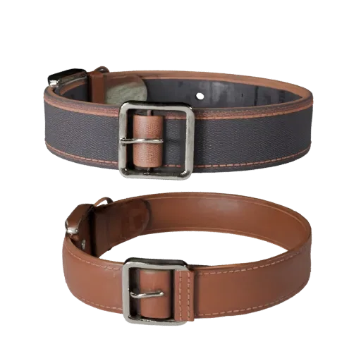 Leather Belt High Poly 3D model, close-up studio render, showing leather, flexible strip form.