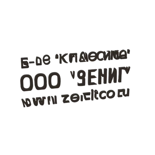 3D model of a classic Russian business logo with embossed Cyrillic text 'Б-де 'КЛАССИКА'', 'ООО 'ГЕНИУГ'', and 'www.zeiteltco