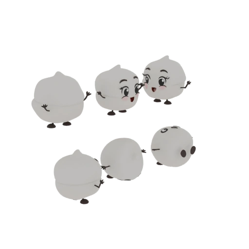Cute Chickpea Characters