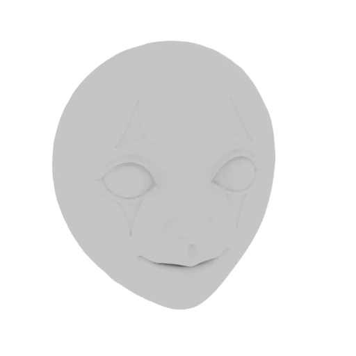 Sad Clown Mask 3D Model