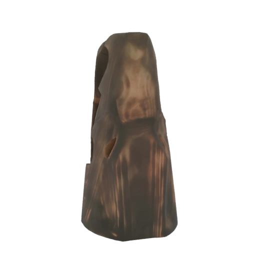Tattered Hooded Robe 3D Model