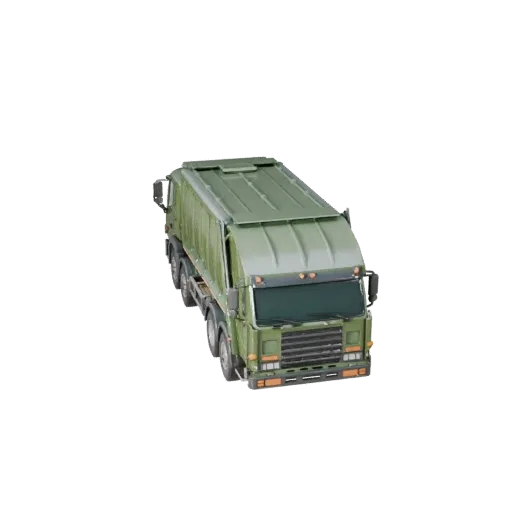 Modèle 3D de Camion Poubelle pour Blender & Jeux - Asset PBR