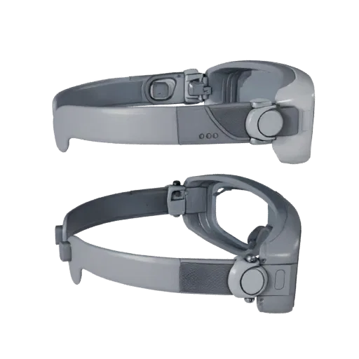Outdoor Smart Glasses Modular 3D model, isometric modular kit view, showing silicone, wearable fit.