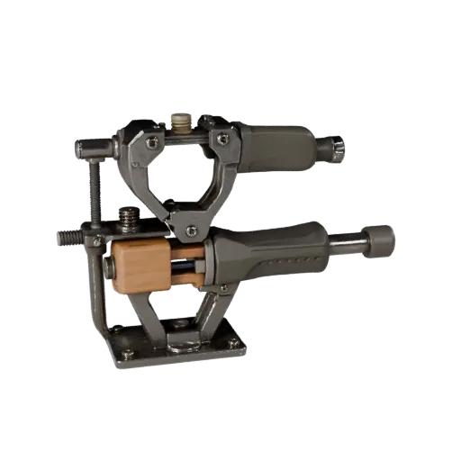 Precision Clamp Modular 3D model, isometric modular kit view, showing painted metal, clear grip zones.