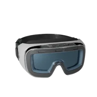 Medical Style Smart Glasses Modular 3D model, isometric modular kit view, showing silicone, wearable fit.