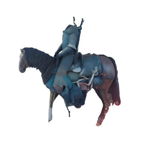 Anatomical Knight on Horseback 3D Model