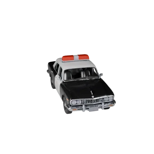 Vintage Police Car 3D Model for Blender & Games - PBR
