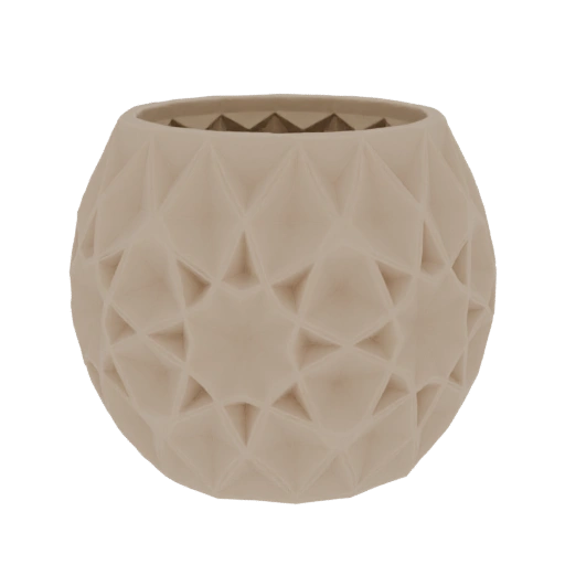 Geometric Faceted Planter Pot