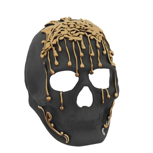 Gothic Dripping Skull Mask