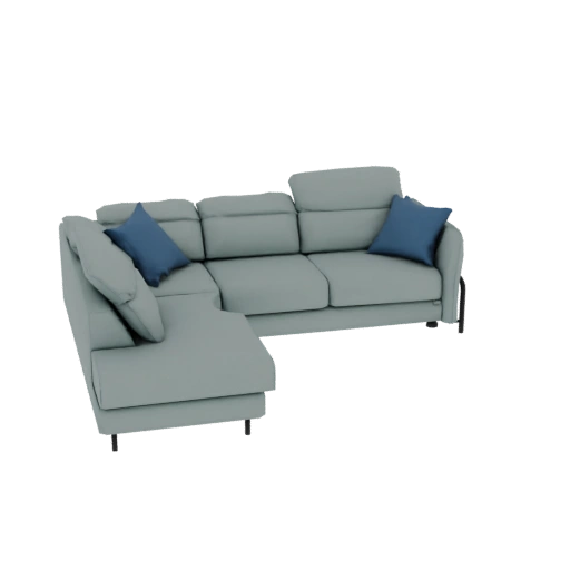 Modern Sectional Sofa with Pillows