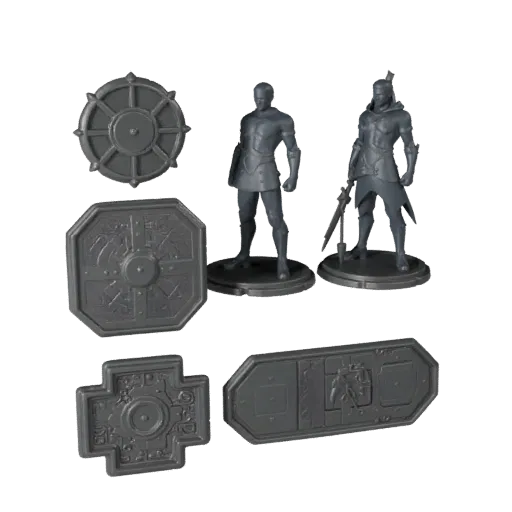 Abstract Unit Marker realistic 3D model preview showing scale, three-quarter scene view and surface detail