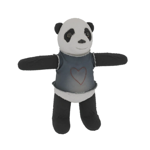 Cute Panda Plush Toy 3D Model