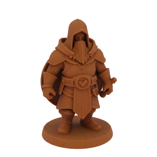 Medieval Dwarf Assassin Miniature STL - Casting