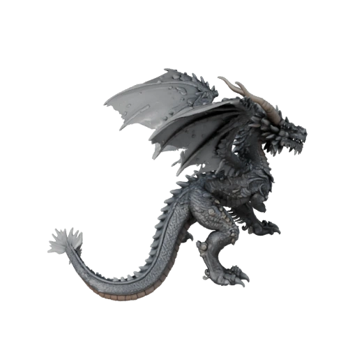 Drago della Tempesta High Poly 3D Model - Asset STL Dettagliato per la Stampa
