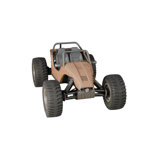 Modèle 3D Haute Poly Buggy des Dunes pour Rendu Studio - PBR