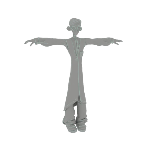Stylized Scientist Character 3D Model