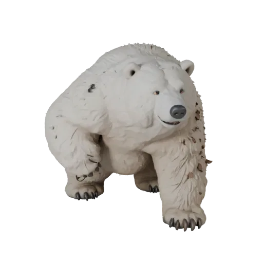 Cartoon Polar Bear 3D Model - Stylized Asset for Animation