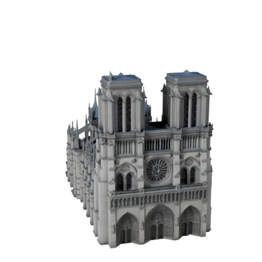 3D модель Собора Парижской Богоматери для Blender - Рендер-ассет