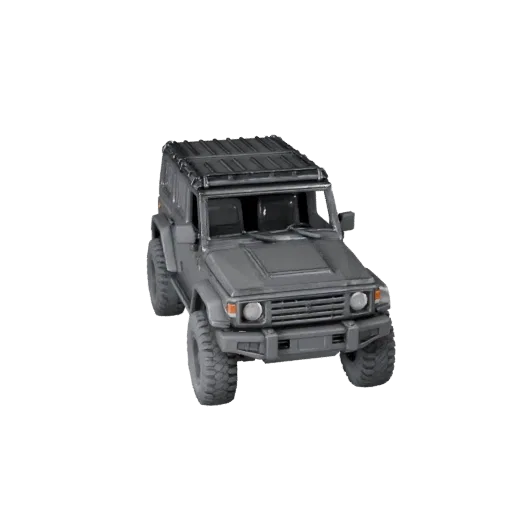 Modèle 3D STL de SUV tout-terrain imprimable, vue d'affichage isométrique, atout de véhicule prêt à imprimer avec garde au so